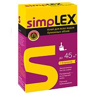 Клей для всех видов бумажных обоев "SIMPLEX" 0,250 кг (12шт) – ТСК Дипломат