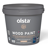 Краска универсальная Olsta Wood Paint по дереву база С 2.7 л – ТСК Дипломат