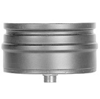 Заглушка с отводом конденсата, Permeter, 25 мм, D350, серый, Schiedel – ТСК Дипломат